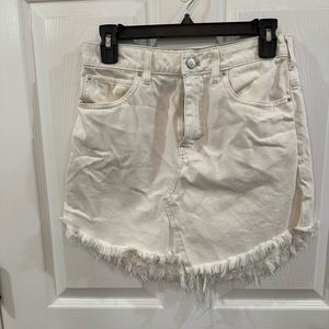 Free people, We the Free size 36 off white denim skirt.  Great condition